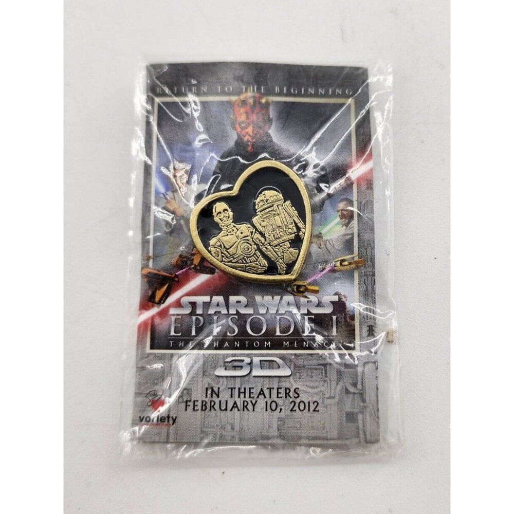 NEW Star Wars Episode 1 The Phantom Menace 3D‎ Pin C-3PO R2-D2 Variety 2011